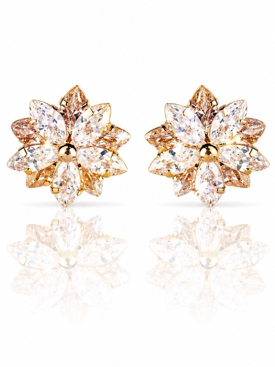 Jewelry - Swarovski Crystals The Zilya Flower Earrings
